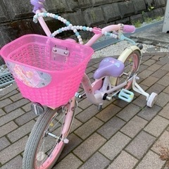 受渡者確定【美品】子供用自転車　16インチ　ディズニープリンスゆめらぶ