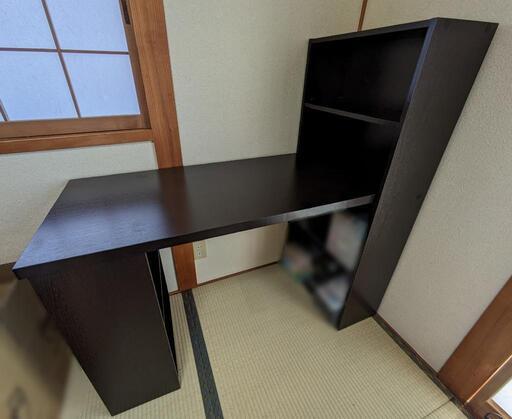 【美品】パソコンデスク  ラック付きデスク   収納棚付き  勉強机　作業台