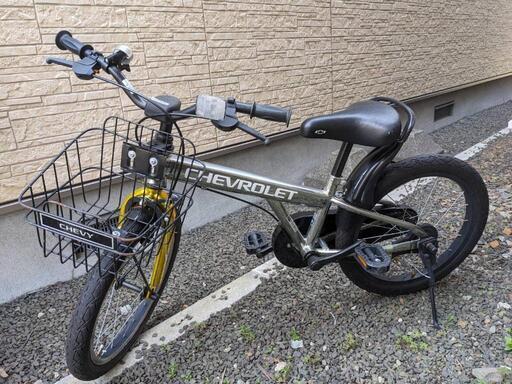 18インチ 子供用 自転車 CHEVROLET 補助輪 nutcase ヘルメット 中古