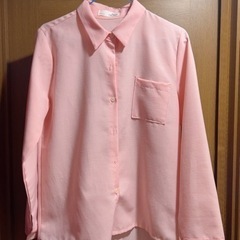 韓国製/ピンク シャツ　シンプル　