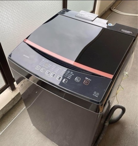 【引き取り限定】家電セット　アイリスオーヤマ　IAW-T803BL-B 洗濯機、電子レンジ、炊飯器