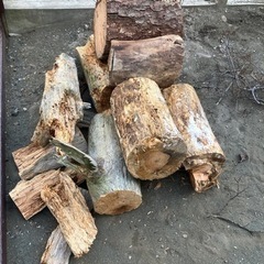 バーベキュー用の薪　
原木　無料
