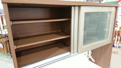 19527 2枚ガラス扉キッチンボード　幅160 NITORI 19527 2枚ガラス扉キッチンボード 幅160 NITORI キッチンボード