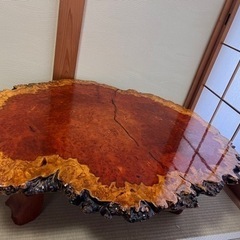 花梨　花梨瘤　一枚板　テーブル　　