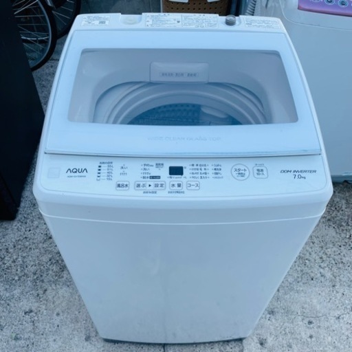 2020年製　AQUA ガラストップ 7.0kg 洗濯機