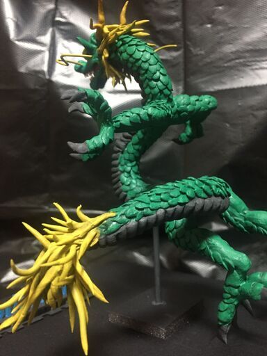 石粉粘土作品「Chinese Dragon」