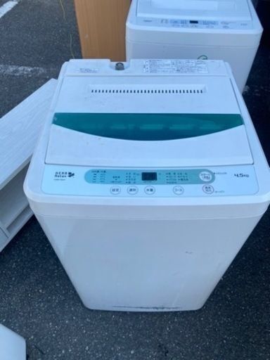 2️⃣4️⃣福岡市内配送設置無料 ヤマダ電機オリジナル　全自動電気洗濯機　(4.5kg) HerbRelax YWM-T45A1(W)