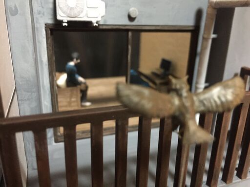 3Dプリント作品「The Man and the Horned Owl」