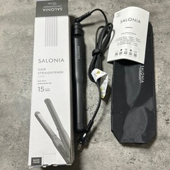 SALONIA サロニア ストレート ヘアアイロン 15mm 【...