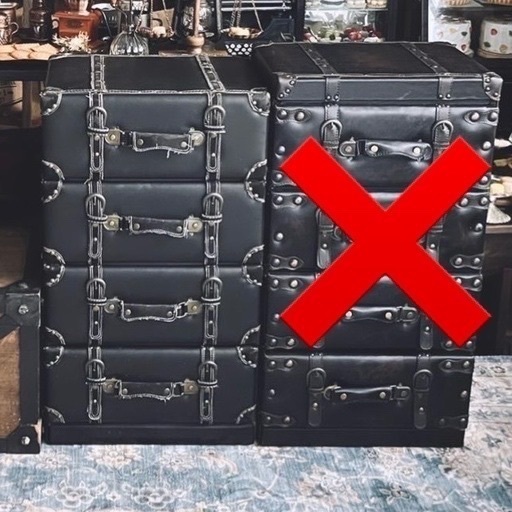 アンティークトランク型チェスト