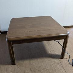 こたつ ローテーブル 木製テーブル ユアサ 80cm 正方形 家具調