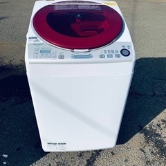シャープ　電気洗濯乾燥機 ES-TX840-R