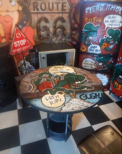RAT FINK ガレージテーブル ラック\u0026テーブル インダストリアル家具 #ツールボックス #アメリカンヴィンテージ部屋 #ラットフィンク #BASE #アメリカンインテリア