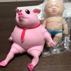 アグリーベイビーズ　赤ちゃん&豚さんのスクイーズセット