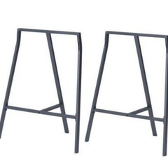 テーブル脚 IKEA イケア LERBERG 架台 グレー 2個セット