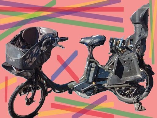 ｄ73土日もお子様と土足のままいろいろなタイプの電動自転車のご試乗可能です。  ️電動自転車・リサイクル専門店　　ご試乗をしてから、ご購入できます。  ２０インチ、チャイルドシート、２人乗り、３人乗り、１人乗り電動自転車  バカ良心的な電動自転車屋１００日間・安心の無料点検・️無料交換保証サービス付き  後ろチャイルドシートを大きめのかごに変更のオプション無料です。  バッテリーは新品の９０％以上の性能です。  １回の充電で３