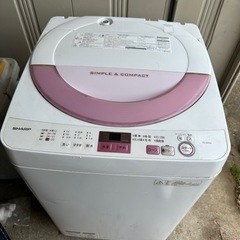 シャープ 全自動洗濯機 2016年製