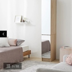 新品未組立て】LOWYA(ロウヤ)収納付きミラーNew Enfrena 2