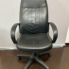 ハイチェア　ハイバックチェア　事務所　椅子　レザー　革