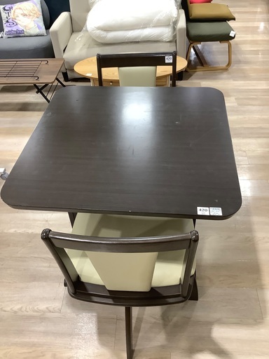 ダイニングセット　ニトリ　3点セット　ブラウン×ベージュ　入荷致しました！