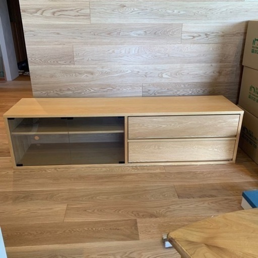 【お値下げ】スタッキングキャビネット 無印良品 オーク材 AVラック テレビボード TV台