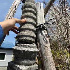 立灯籠　庭石　  240cm