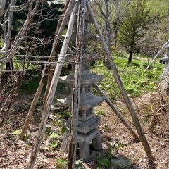 立灯籠　庭石　  240cm