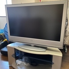 SONY  BS CS内蔵ハイビジョン40型テレビ同色のテレビ台...