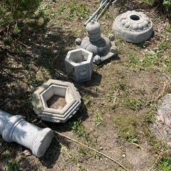 立灯籠　庭石　　160cm