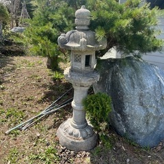 立灯籠　庭石　　160cm