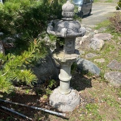 立灯籠　庭石　　160cm