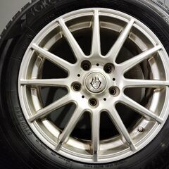 【YOKOHAMA ice GUARD iG50 PLUS 205/60R16】スタッドレス【Weds JOKER 16インチ 4本 6.5J5HPCD114.3+53】19年製 バリ溝 ノア等　(KTL052)