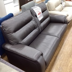 KE-8【新入荷 リサイクル品】ニトリ クローナ 本革 ワイド2シーター 