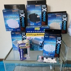 Tetra テトラ GEX 水槽2個 ヒーター フィルター 照明 お掃除グッズ