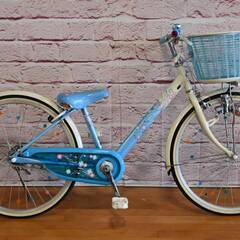 整備済 ブリヂストン24型 エコパル 中古 子供用自転車 青色