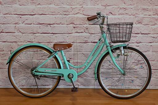 【完売御礼】【小学生用】整備済 丸石24型 リズミック 中古 子供用自転車 身長124cm程度から小学生まで 緑色 <自転車のオオムラ 静岡店> 完売御礼】【小学生用】整備済 丸石24型 リズミック 中古 子供用自転車