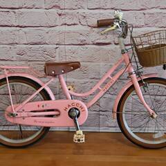 【取置中】ブリヂストン18型 ハッチ 中古 幼児用自転車 ピンク