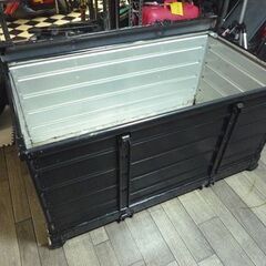 折りたたみ式 アルミコンテナ 幅120cm 黒 コンテナ ガレージ収納 倉庫