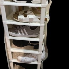【値下げ交渉可】組み立て式靴箱10段ホワイト