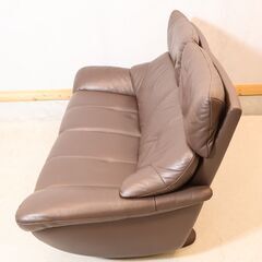 J333R\" karimoku Chitano レザー 2.5人掛け ソファ Karimoku カリモク Chitano チターノ クラウド 本革 2.5人掛けソファ