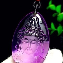 クリスタル観音ペンダント