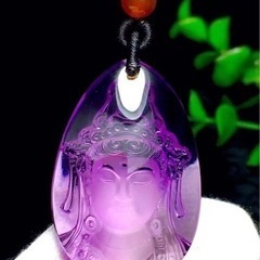クリスタル観音ペンダント