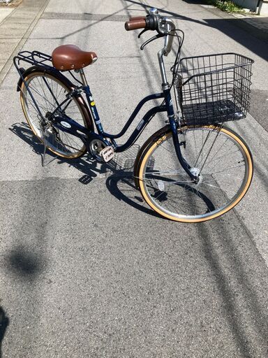 自転車　通学　丸石サイクル PJSP266W [シティサイクル プラージュ 26型 外装6段変速]