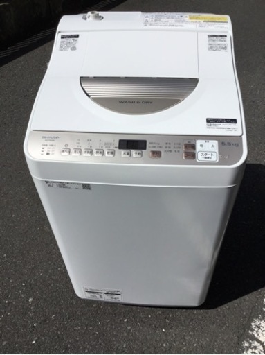 (ジ12)SALE‼️ ¥27,500(税込み) SHARP 全自動電気洗濯機 5.5kg 2021年製