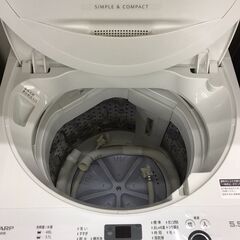 SHARP/シャープ　洗濯機　5.5kg　ES-GE5E　2021年製