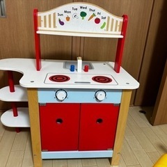 木製　キッチンのシステム　おもちゃ 　　