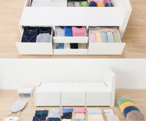 ニトリ NITORI シングルベッド 収納 大容量 ニトリ ベッドフレーム