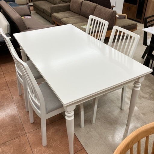 7/19 値下げ人気IKEA イケア 伸張式ダイニング5点セット INGATORPインガートルプ EKEDALEN エーケダーレン801