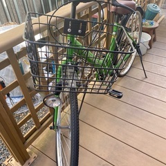 緑の自転車です