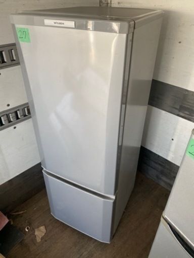 2️⃣7️⃣福岡市内配送無料 三菱電機 MITSUBISHI ELECTRIC MR-P17W-S [冷蔵庫 (168L・右開） 2ドア ピュアシルバー]